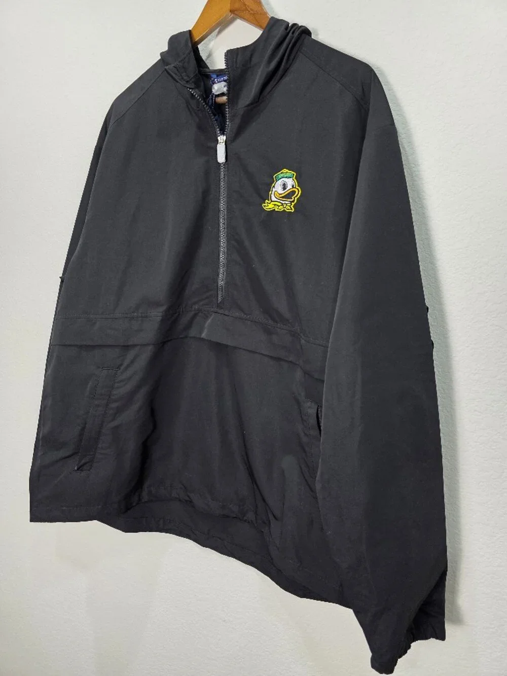 NWOT Cutter & Buck Oregon Ducks Charter Eco Half-Zip Anorak Jacket Men's XL